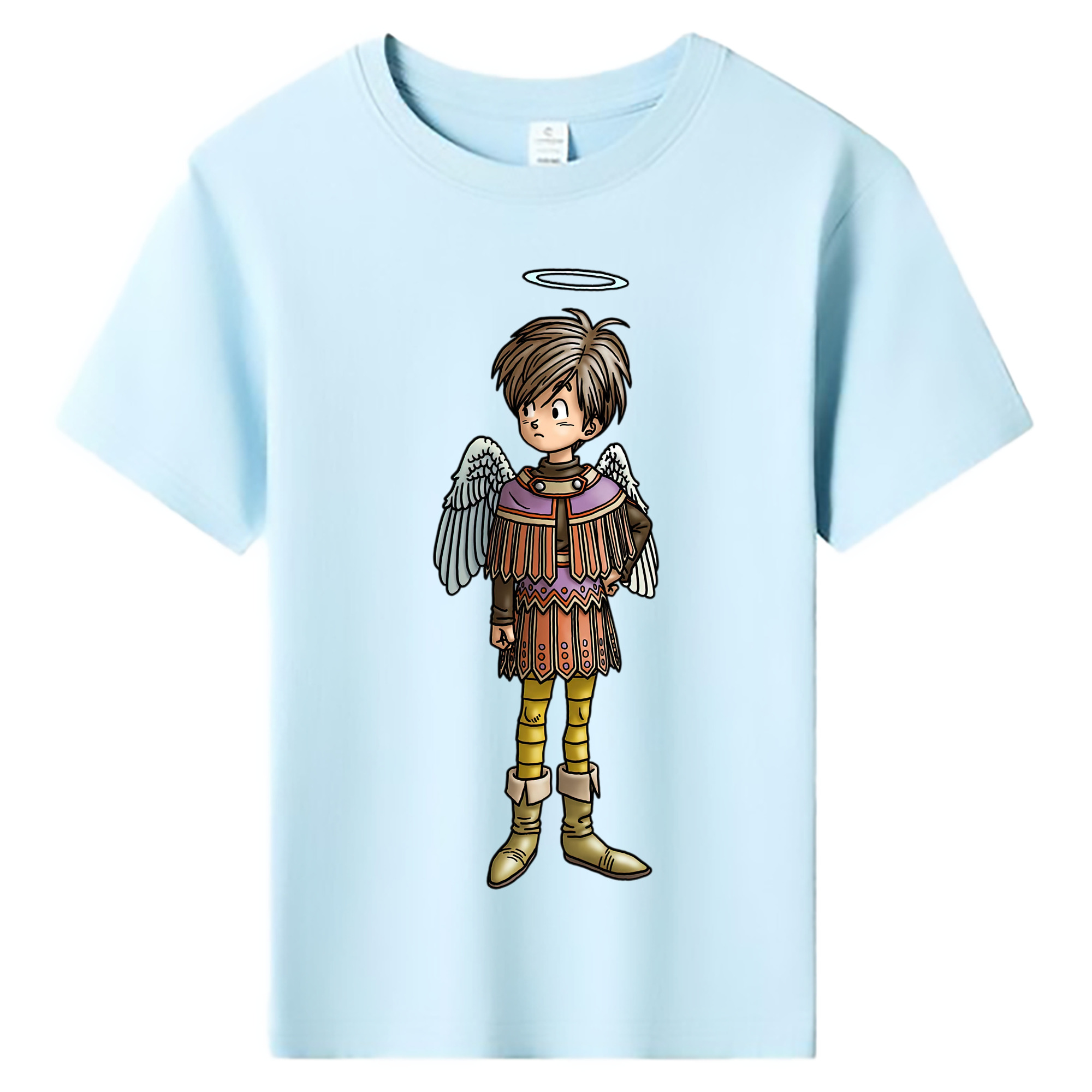 （画像用） ドラゴンクエスト Doragon Kuesuto Dragon Quest 綿100％キッズTシャツ（フロントプリント）